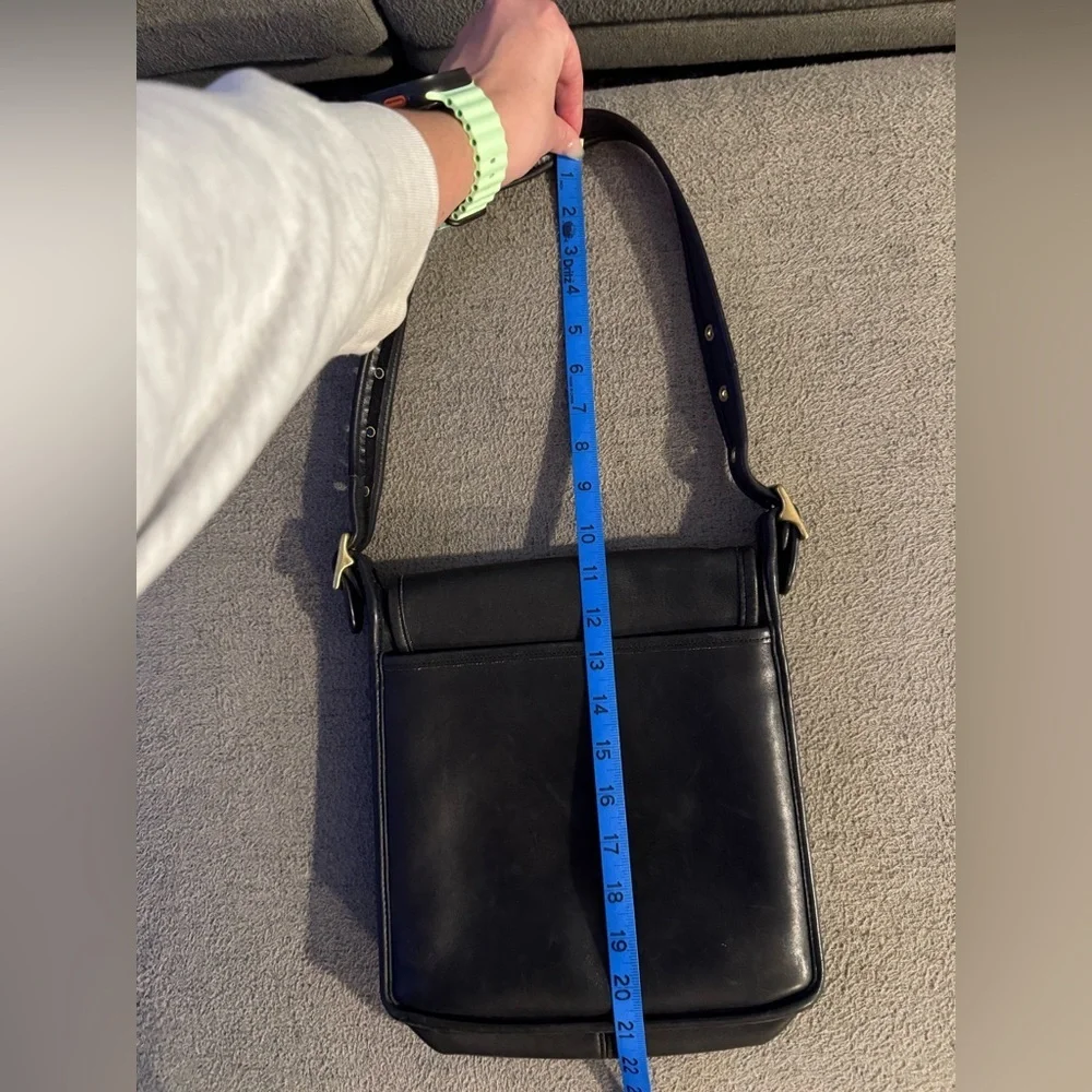Vintage Coach Bag Black Leather